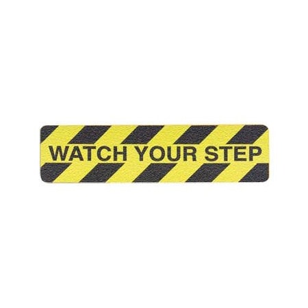 National Marker Co Grit Anti-Slip Tape - Watch Your Step - 6inW AGT39WAT
